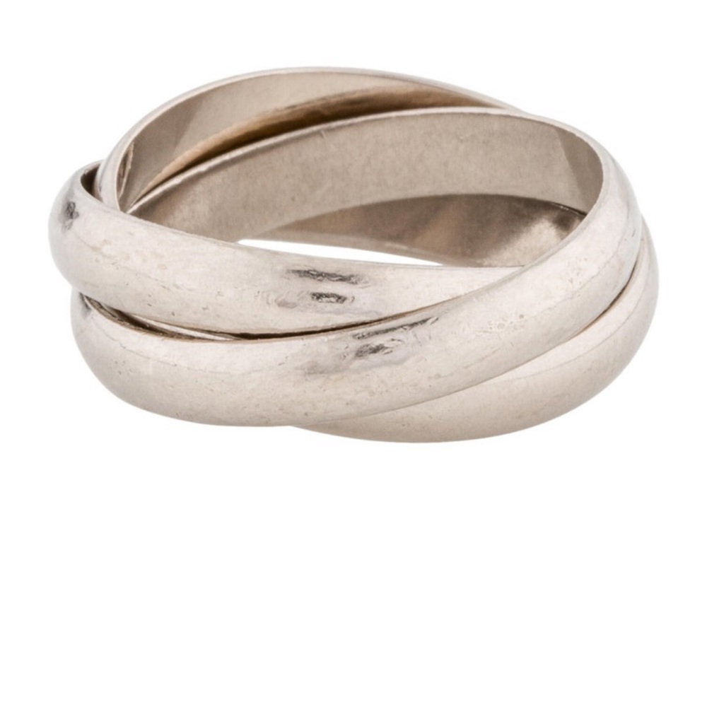 Cartier Trinity Interlocking Silver-Tone Ring